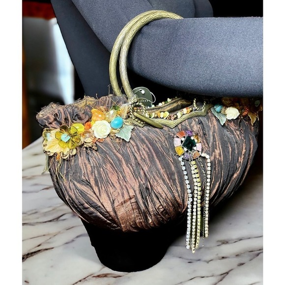 NWT Vintage Mary Frances Style #825 “Enchanted Forest” Handbag - Picture 8 of 9